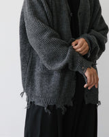 LIF OVER DAMAGE CARDIGAN