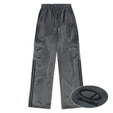 Velour Sporty Track Cargo Pants