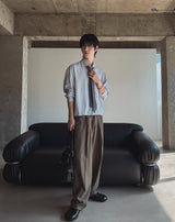 リニアクロップストライプシャツ