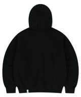 mah CUT OFF APPLIQUE ZIP-UP HOODIE