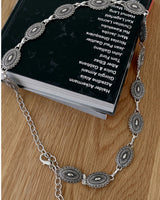 Kembo Bohemian Metal Silver Belt
