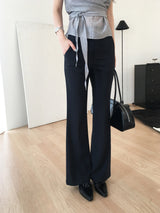 Summer slim bootcut slacks