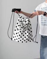 Peeling Dot Hood Bag