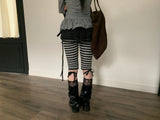bibi stripe biker shorts