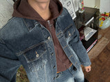 ASCLO Aiden Thunder Teen Denim Set Up (2color)