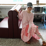 Net Raglan Knit Sleeve (pink)