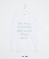 Nanade Lettering Dot Printing Loose-Fit Short Sleeve Tee