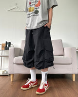 Nylon Cargo Bermuda Pants