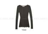 (WOOL) ROUGH DAMAGE KNIT