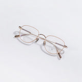 Knouun Round titanium glasses CODE. 102. F Rose Gold