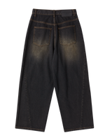 25FW ウォッシュドワイドデニムパンツ