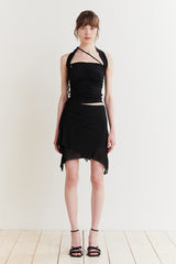 FAIRY HALTER TOP black