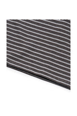 (BASE) STRIPE POCKET LONG SLEEVE (GRAY)