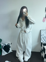 ストリートパッチフーディージップアップ🤎🤍🖤3COLOR