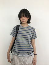 ピンレースクルーネックTシャツ (3color)