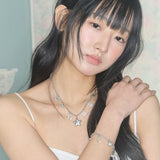 star mix bracelet silver