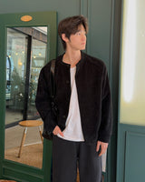 Ribbed Corduroy Knit Cardigan(Cream)