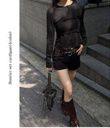 Bustier set cardigan(4color)