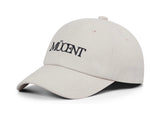 MUCENT シグニチャーレタリングロゴボールキャップ