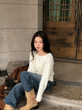 OB Daily Boat Neck Slim Knit (6color)