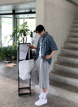 Look Glass Summer Daily Soft Check Short Sleeve Shirt