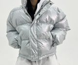 GLOSSY PEARL SHINY NUPSI SHORT PADDING - 2 COLOR