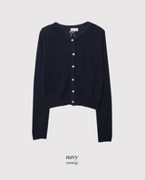 #Back Ribbon Embroidery Knit Cardigan (5color)