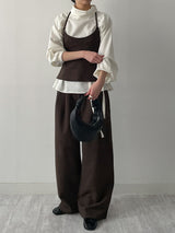 [Setup Available] Pepper Two-Tuck Wide Slacks