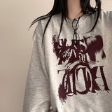 Sherin Painting Lettering Boxy Sweatshirt