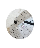 One Handle Mini Bag_ Petit Dot White