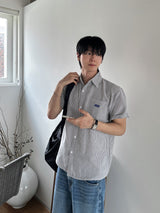 Saint Label Striped Short-Sleeve Shirt