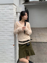 BOUCLE DAMAGE LOOSE KNIT (2C)
