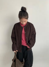 デカール テンセルウール ラウンドロングスリーブTシャツ