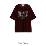 [Unisex]ベルベットメッシュハーフTシャツ(4color)