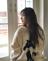 enjoy black cat angora long NT