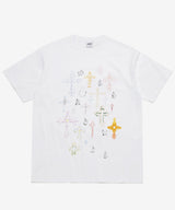 スケッチクロスTシャツ - ホワイト