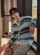 Bottie Angora Stripe Cardigan