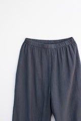 Pleat banding pants (Dark grey)