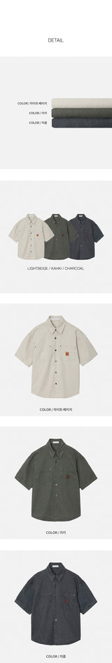 [S/S] パッチワークシャツジャケット