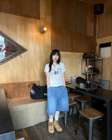 ビンテージテンスナップリブTシャツ