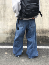 バーネット ダブルピンタックバルーンデニムパンツ 2C