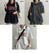Pharrell Long Collar Short Sleeve Tee