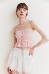 WHISPER BUTTON TOP pink