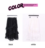 レイニーラッフルレースロングスカート (2color)