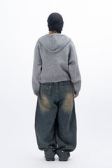 Idos Hooded Knit Zip-up