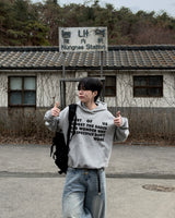 Stay Lettering Cropped Hoodie