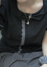 Lean Bow Blouse (black)