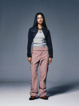 BOLERO SHAPE DENIM JACKET (BLACK WASHED)