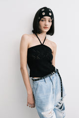 ニットトップ (black)