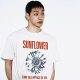 サンフラワーTシャツ_オートミール